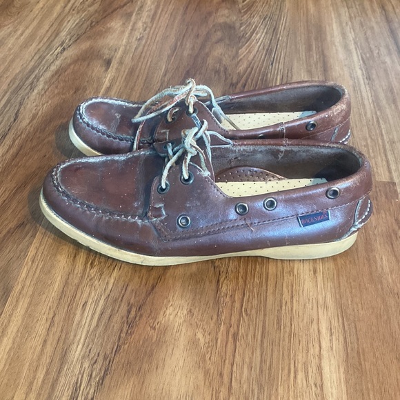 Vintage Sebago dockside’s boat shoes tie up retro sperrys womens dockside sebago - Picture 10 of 12